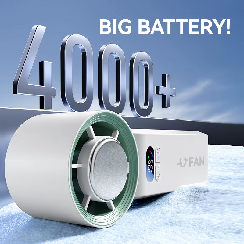 2026 13550PRM Rechargeable Portable Mini Fan 4000Mah High Quality USB Handheld Fan Plastic Semiconductor Cooling Fan