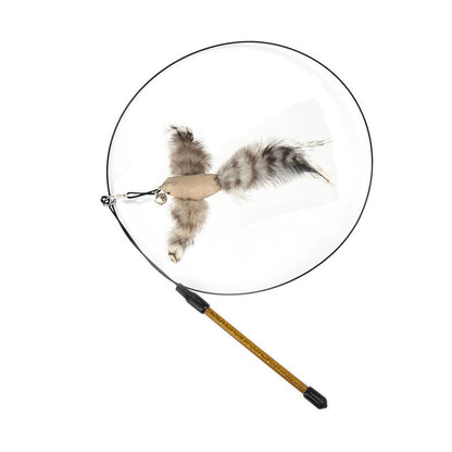 Steel Wire Feather Cat Stick