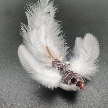 Steel Wire Feather Cat Stick