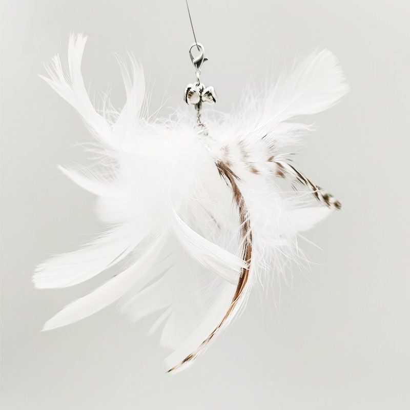 Steel Wire Feather Cat Stick
