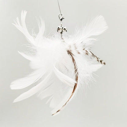 Steel Wire Feather Cat Stick