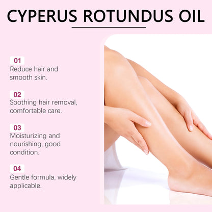 Cyperus Rotundus Oil Body Hair Remover Armpit Leg Arm Reduces Hair Growth Moisturizes Gentle Care Essential Oil for Smooth Skin
