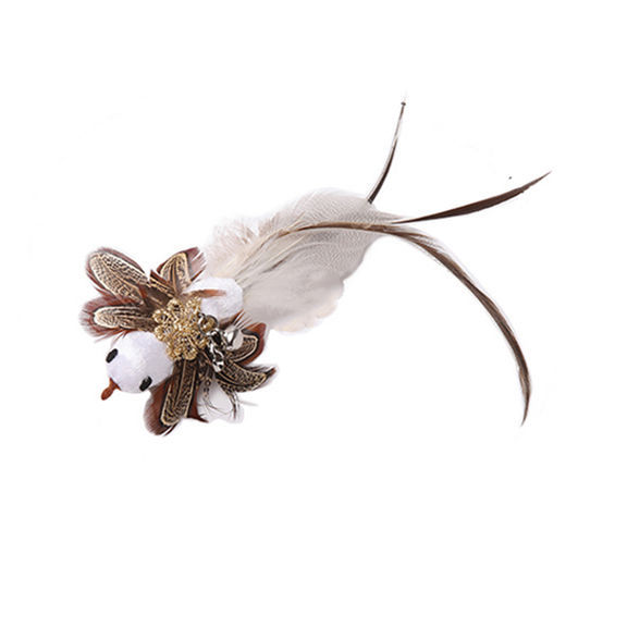 Steel Wire Feather Cat Stick