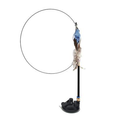 Steel Wire Feather Cat Stick