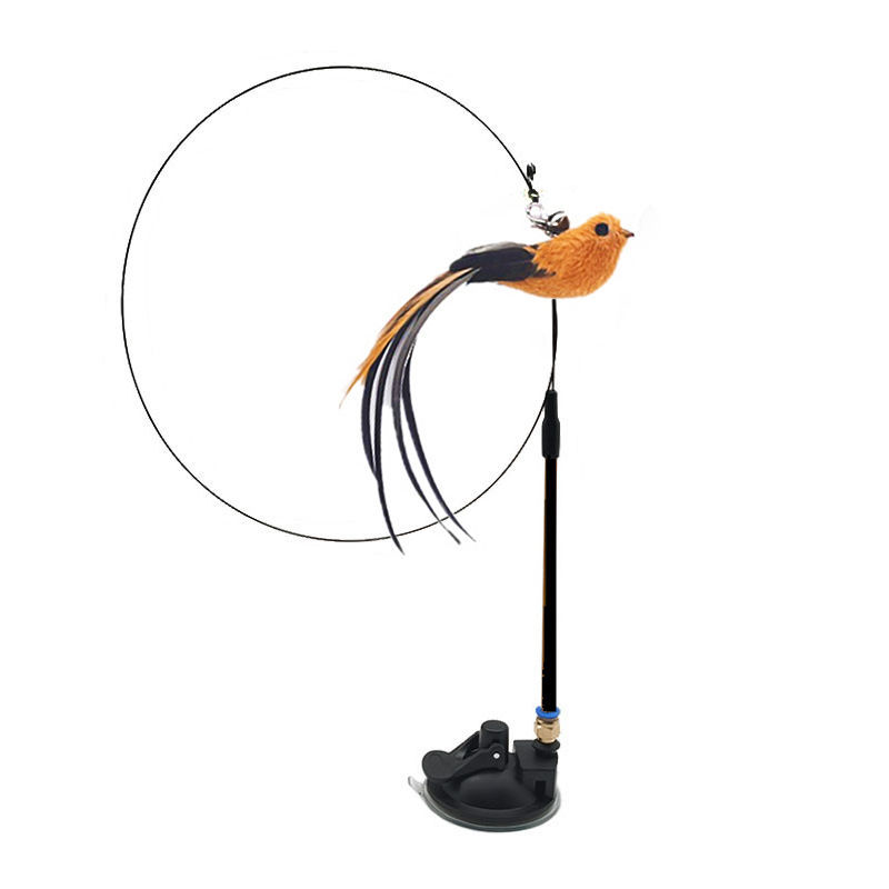 Steel Wire Feather Cat Stick