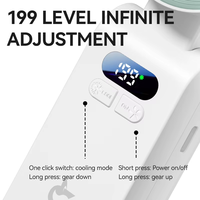 2026 13550PRM Rechargeable Portable Mini Fan 4000Mah High Quality USB Handheld Fan Plastic Semiconductor Cooling Fan